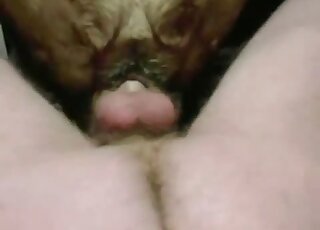 Guy fucks a sexy animal in a cowgirl position in a hot porn video