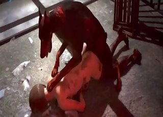 Bestiality anal in animated zoophilia with a bitch screaming for mercy